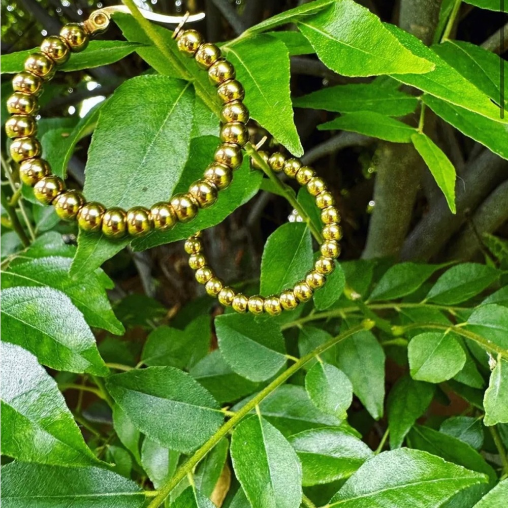 Glistening Gold Soul 18K Gold plated stainless steel hypoallergenic earrings 💛
